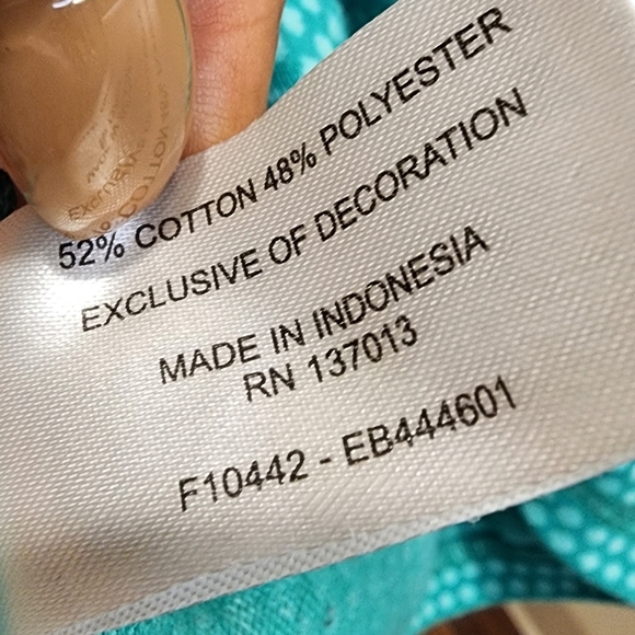 Eddie Bauer Green Polka Dot Athletic Pullover 1/4 zipper long Sleeves sh… - Picture 5 of 12